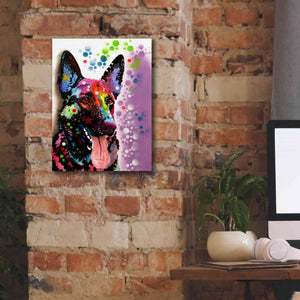 'German Shepherd 2' by Dean Russo, Giclee Canvas Wall Art,12x16