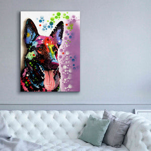 'German Shepherd 2' by Dean Russo, Giclee Canvas Wall Art,40x54