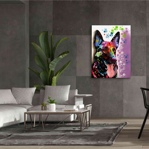 'German Shepherd 2' by Dean Russo, Giclee Canvas Wall Art,40x54