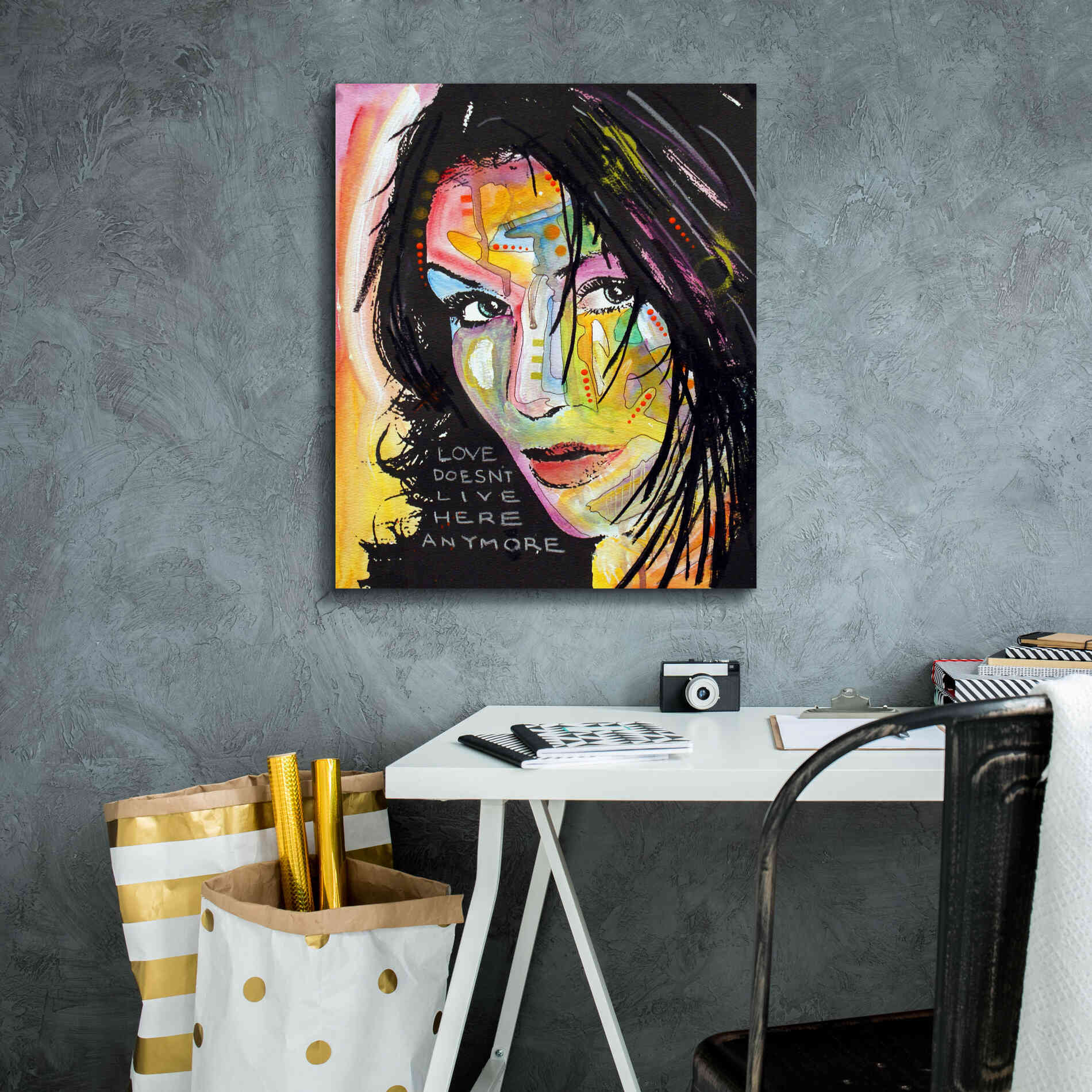 'Love Doesn't Live Here' by Dean Russo, Giclee Canvas Wall Art,20x24