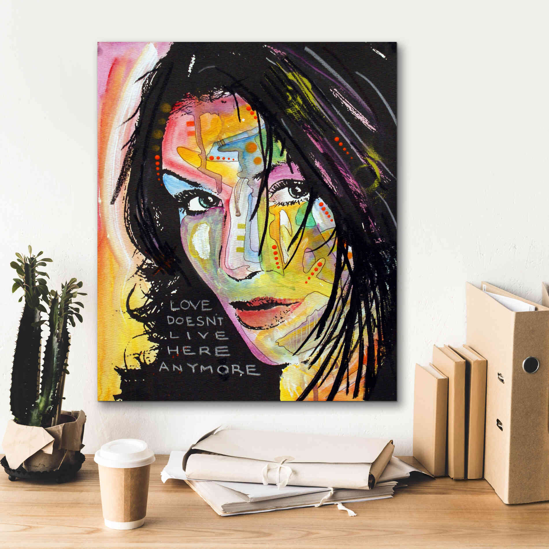 'Love Doesn't Live Here' by Dean Russo, Giclee Canvas Wall Art,20x24