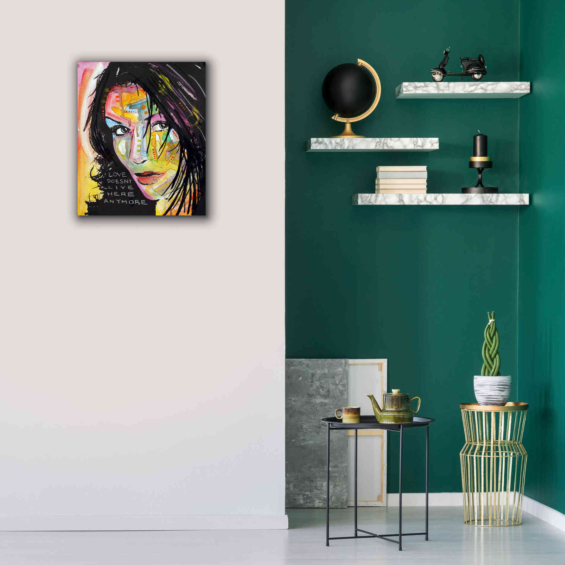'Love Doesn't Live Here' by Dean Russo, Giclee Canvas Wall Art,20x24