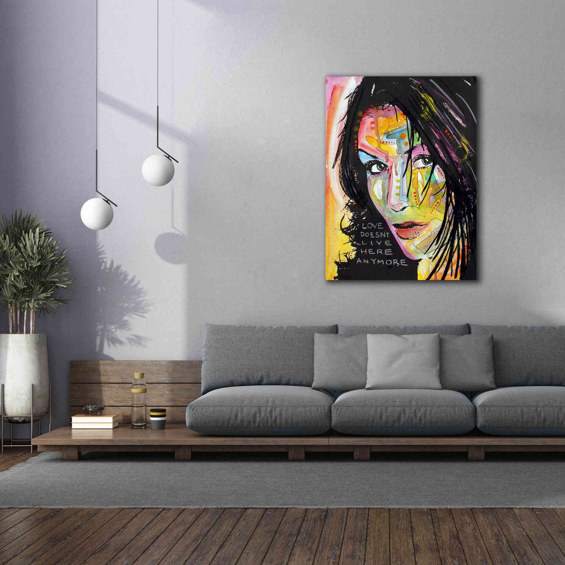 'Love Doesn't Live Here' by Dean Russo, Giclee Canvas Wall Art,40x54