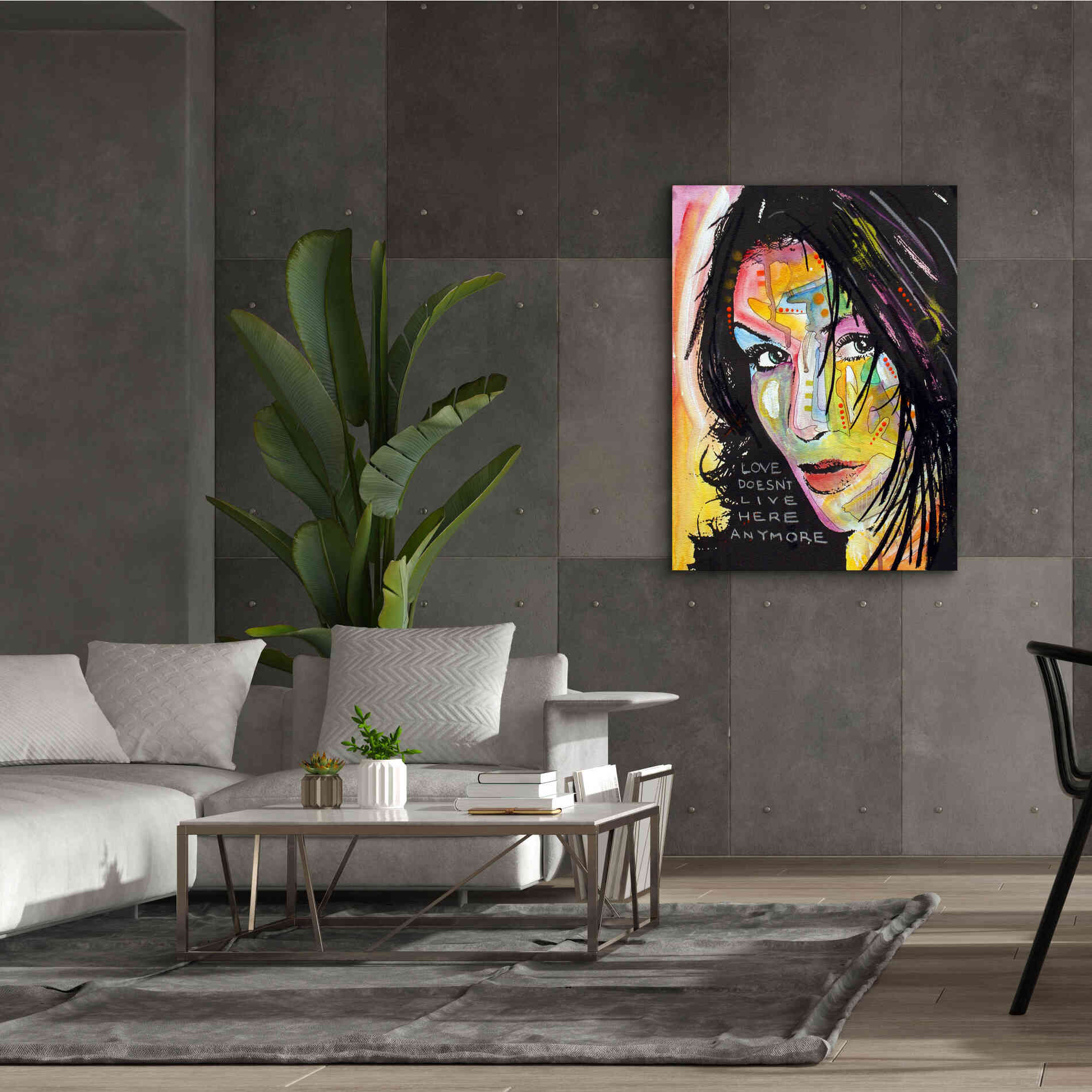 'Love Doesn't Live Here' by Dean Russo, Giclee Canvas Wall Art,40x54