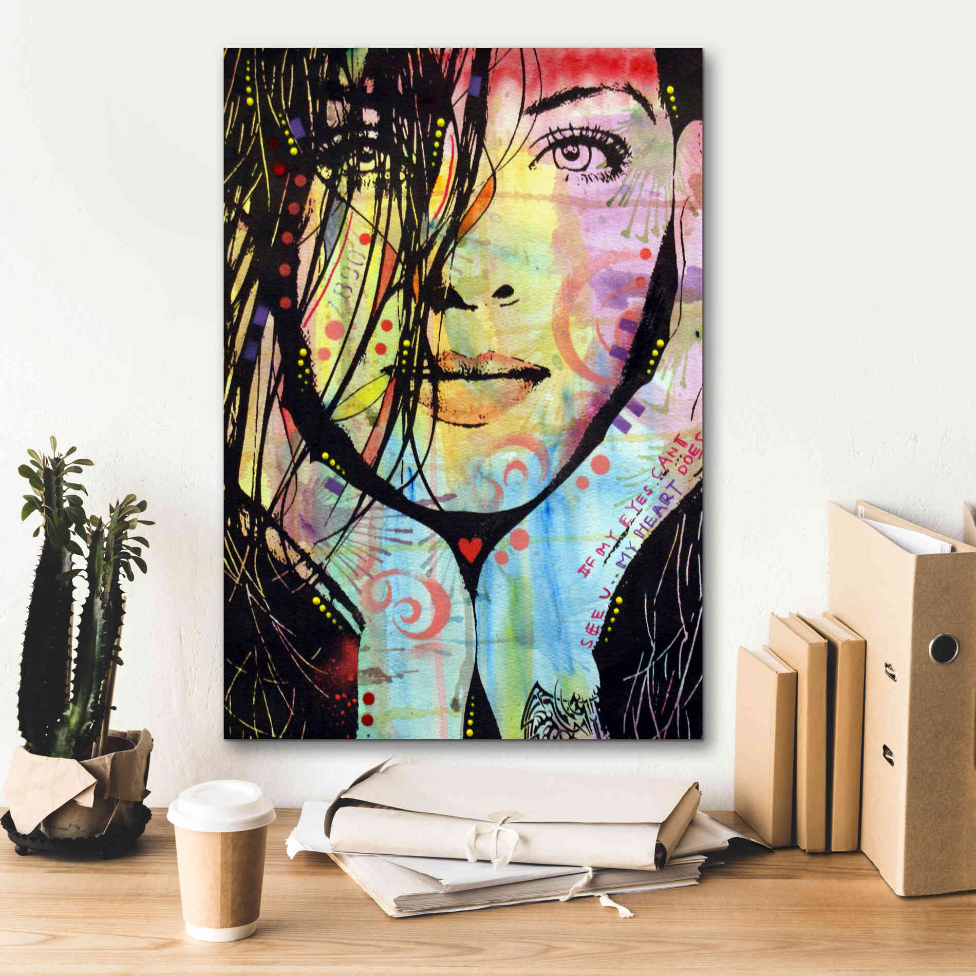 'My Eyes Cant See U' by Dean Russo, Giclee Canvas Wall Art,18x26