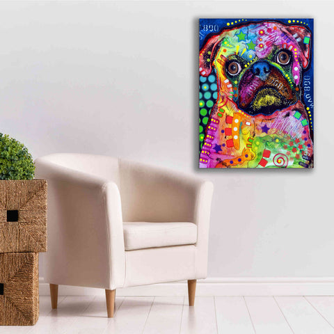 Image of 'Pug 2' by Dean Russo, Giclee Canvas Wall Art,26x34