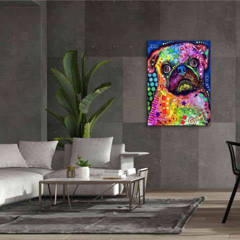 Image of 'Pug 2' by Dean Russo, Giclee Canvas Wall Art,40x54