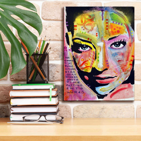 Image of 'She Learned To Say' by Dean Russo, Giclee Canvas Wall Art,12x16