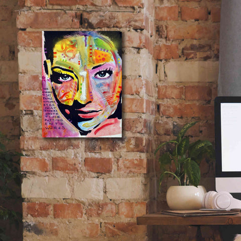 Image of 'She Learned To Say' by Dean Russo, Giclee Canvas Wall Art,12x16