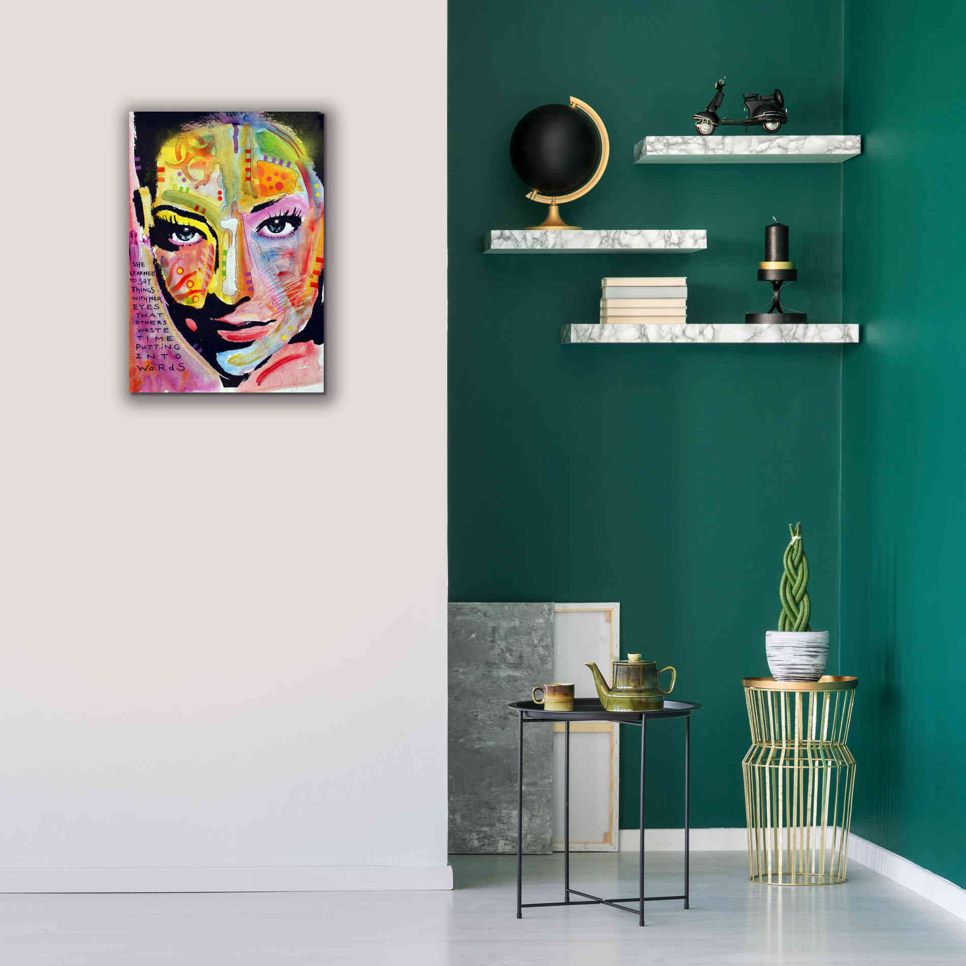'She Learned To Say' by Dean Russo, Giclee Canvas Wall Art,18x26