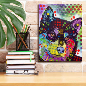 'Shiba Inu' by Dean Russo, Giclee Canvas Wall Art,12x16