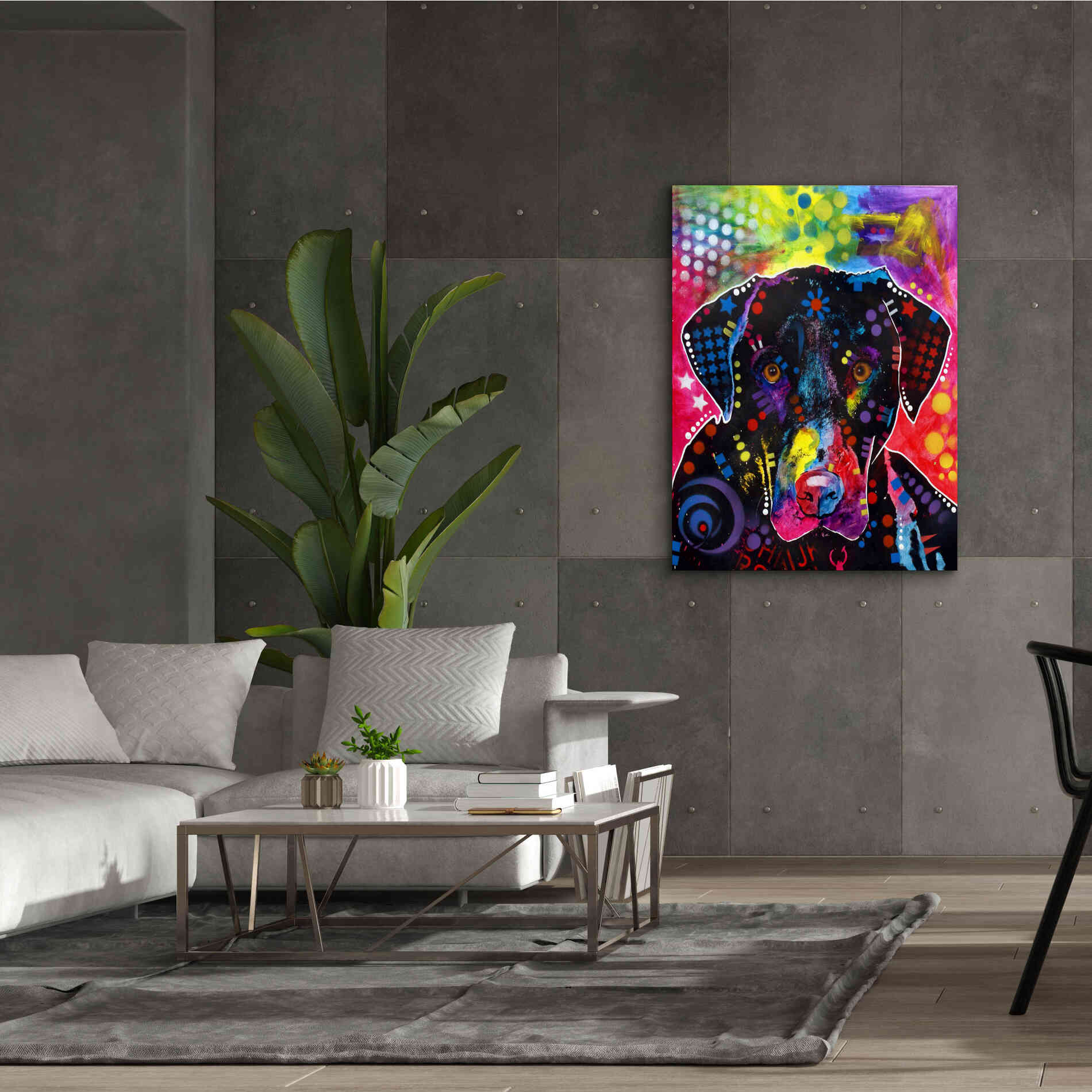 'The Labrador' by Dean Russo, Giclee Canvas Wall Art,40x54