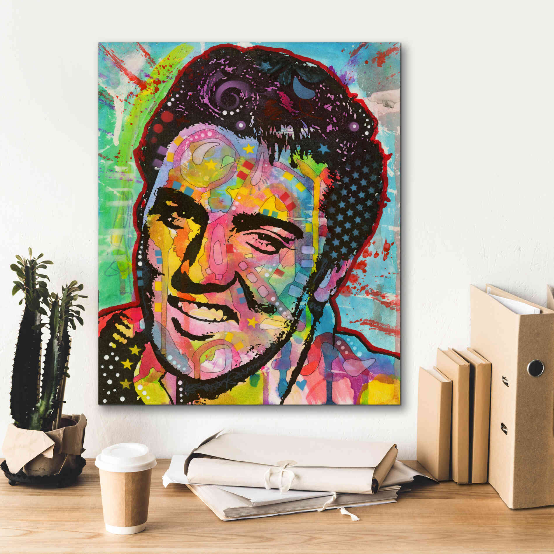 'Elvis' by Dean Russo, Giclee Canvas Wall Art,20x24
