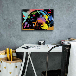 'Lying Lab' by Dean Russo, Giclee Canvas Wall Art,18x12