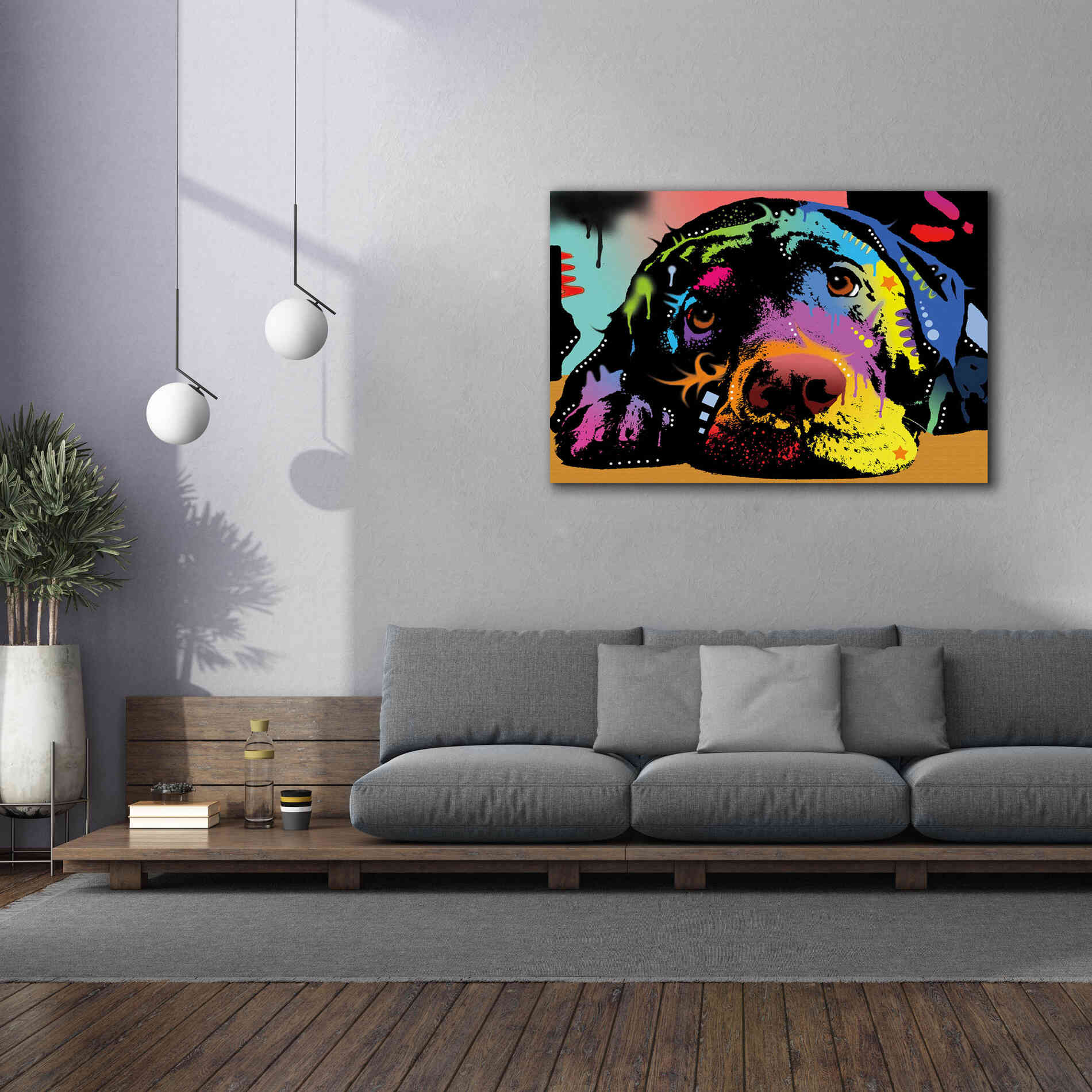 'Lying Lab' by Dean Russo, Giclee Canvas Wall Art,60x40