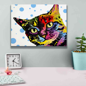 'The Pop Cat' by Dean Russo, Giclee Canvas Wall Art,16x12