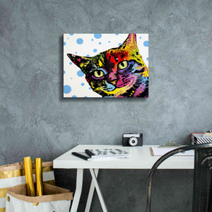 'The Pop Cat' by Dean Russo, Giclee Canvas Wall Art,16x12