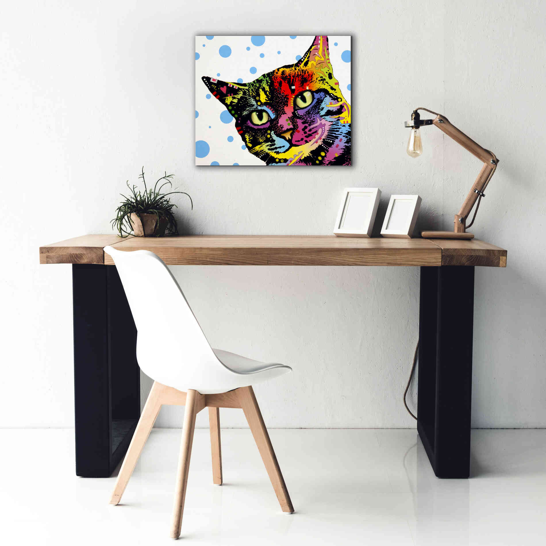 'The Pop Cat' by Dean Russo, Giclee Canvas Wall Art,24x20
