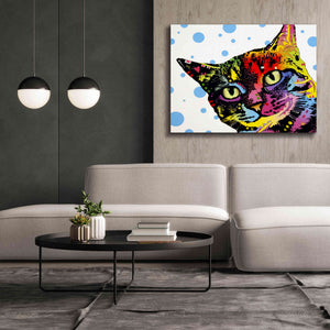 'The Pop Cat' by Dean Russo, Giclee Canvas Wall Art,54x40