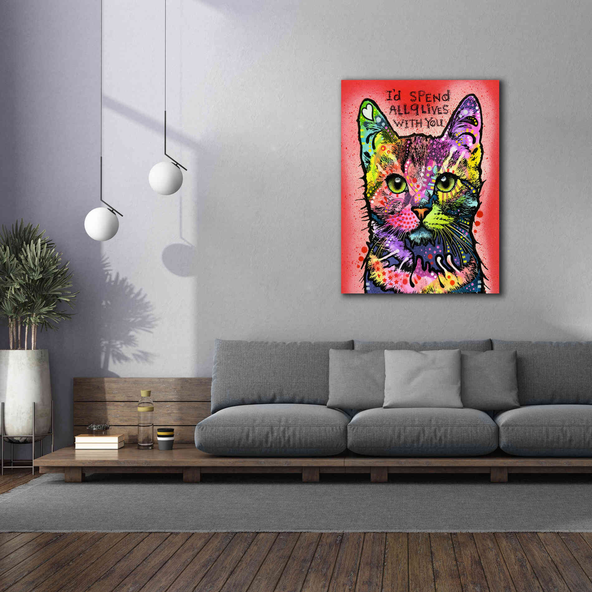 '9 Lives' by Dean Russo, Giclee Canvas Wall Art,40x54