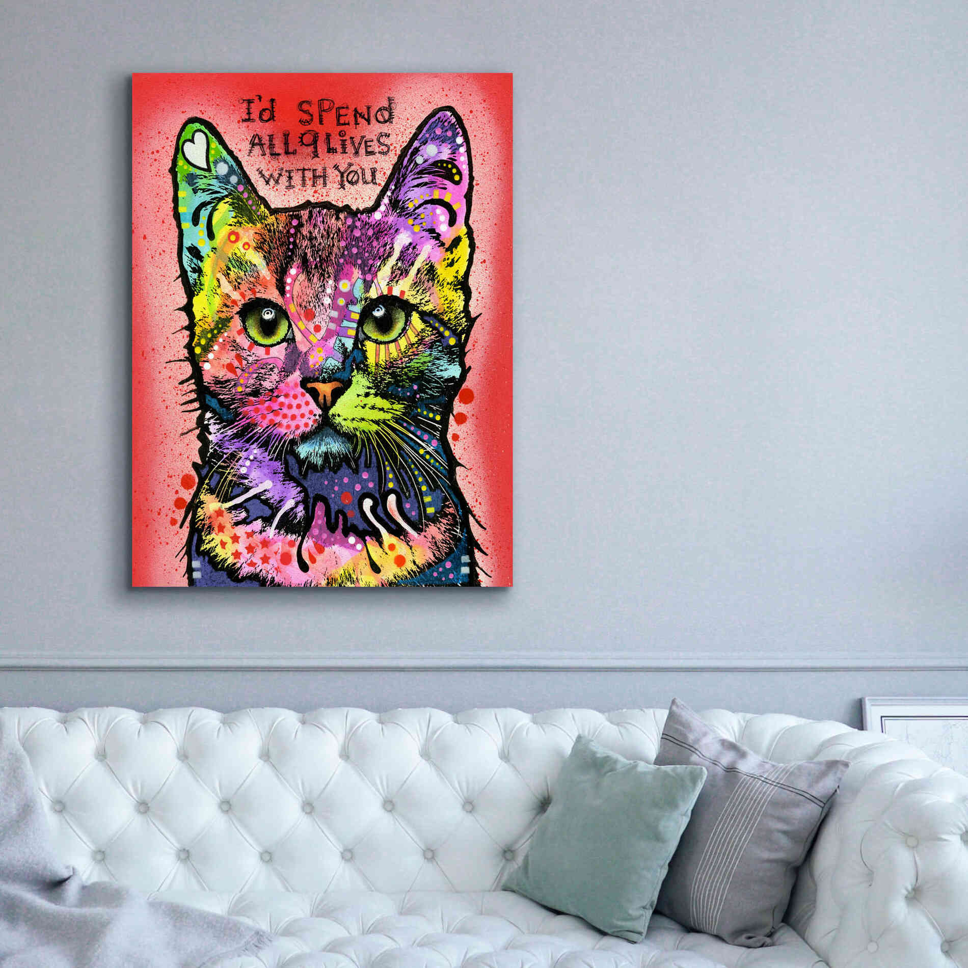 '9 Lives' by Dean Russo, Giclee Canvas Wall Art,40x54
