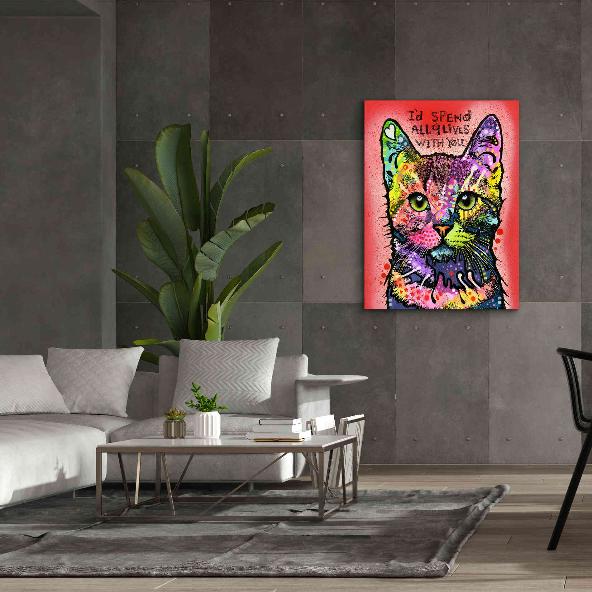 '9 Lives' by Dean Russo, Giclee Canvas Wall Art,40x54