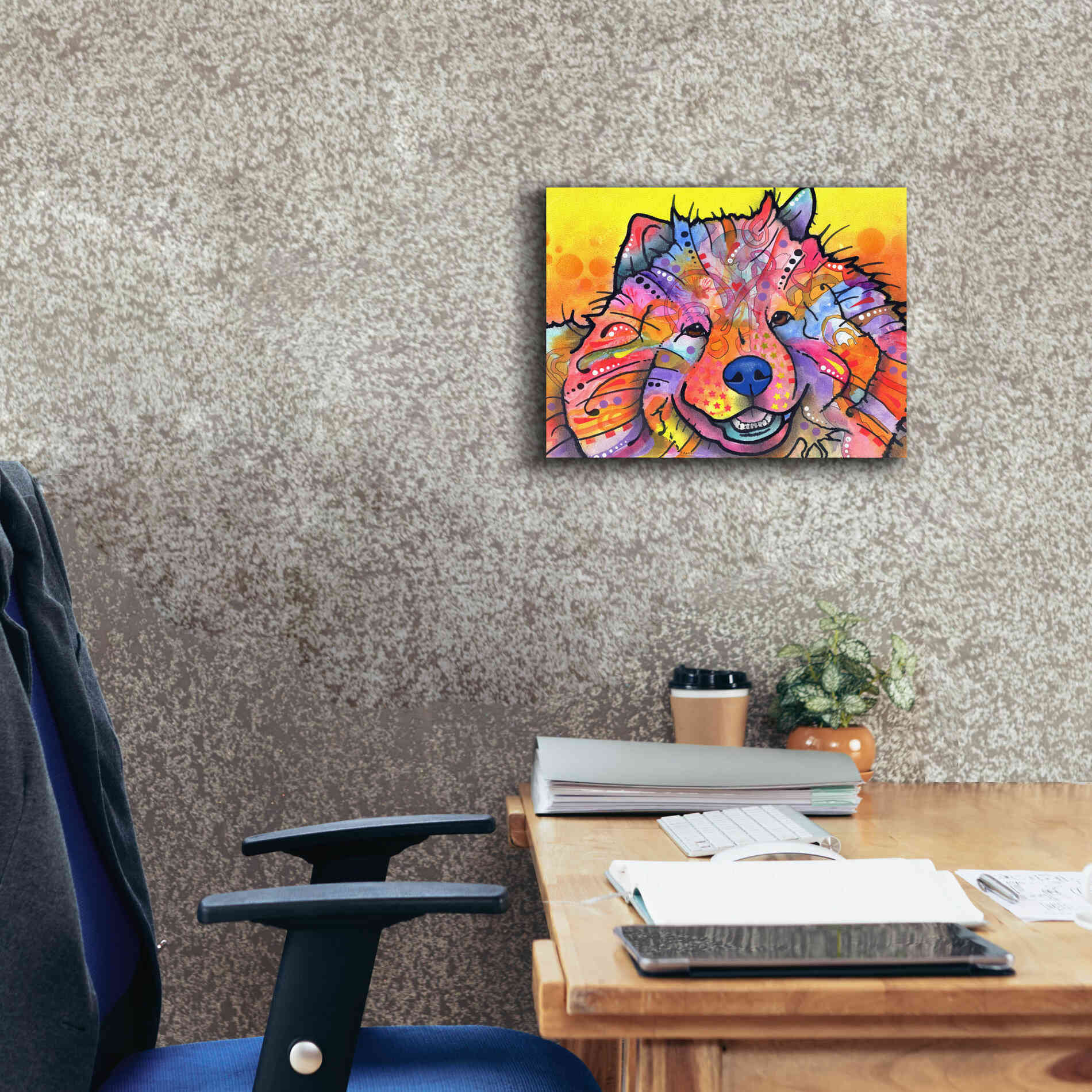 'Benzi' by Dean Russo, Giclee Canvas Wall Art,16x12