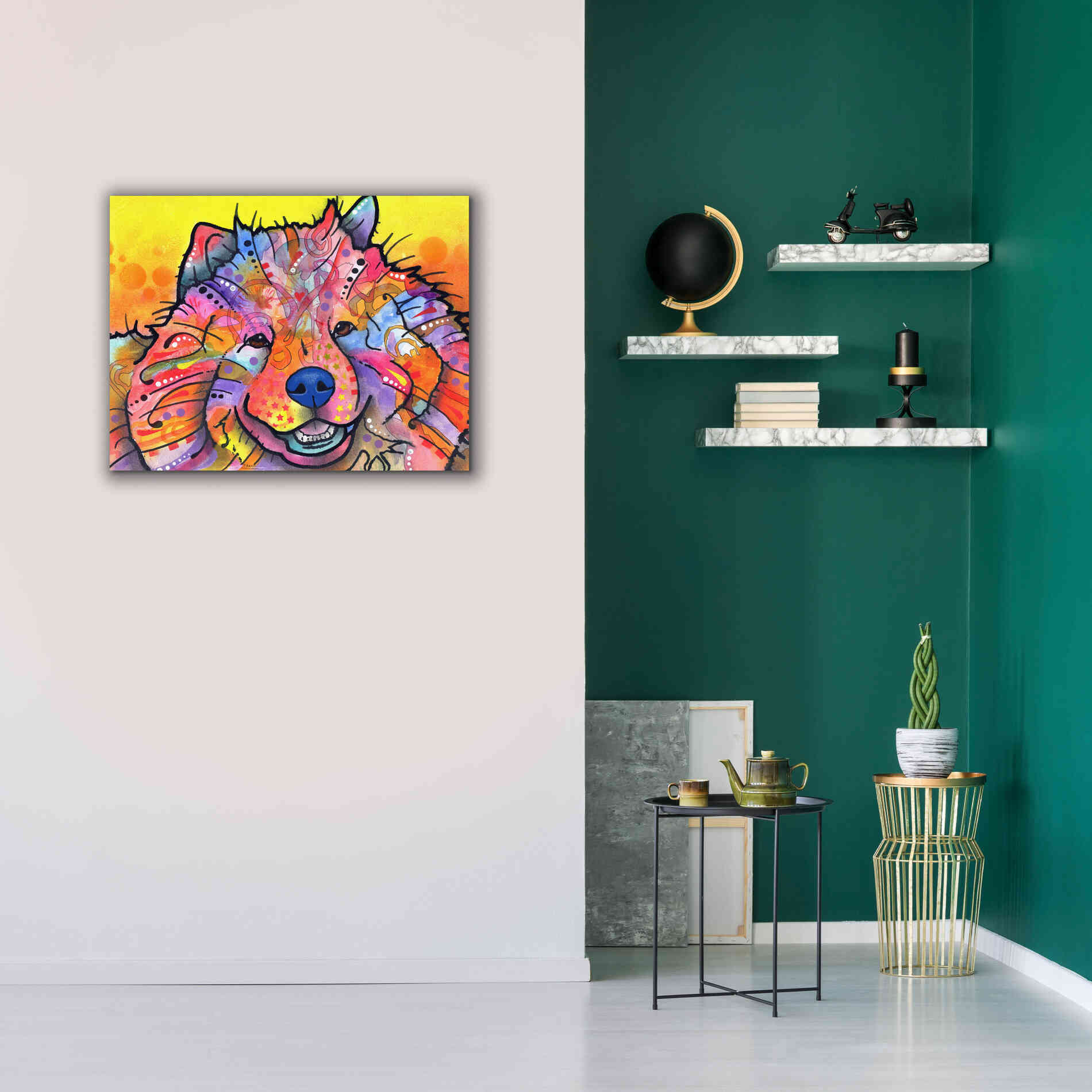 'Benzi' by Dean Russo, Giclee Canvas Wall Art,34x26
