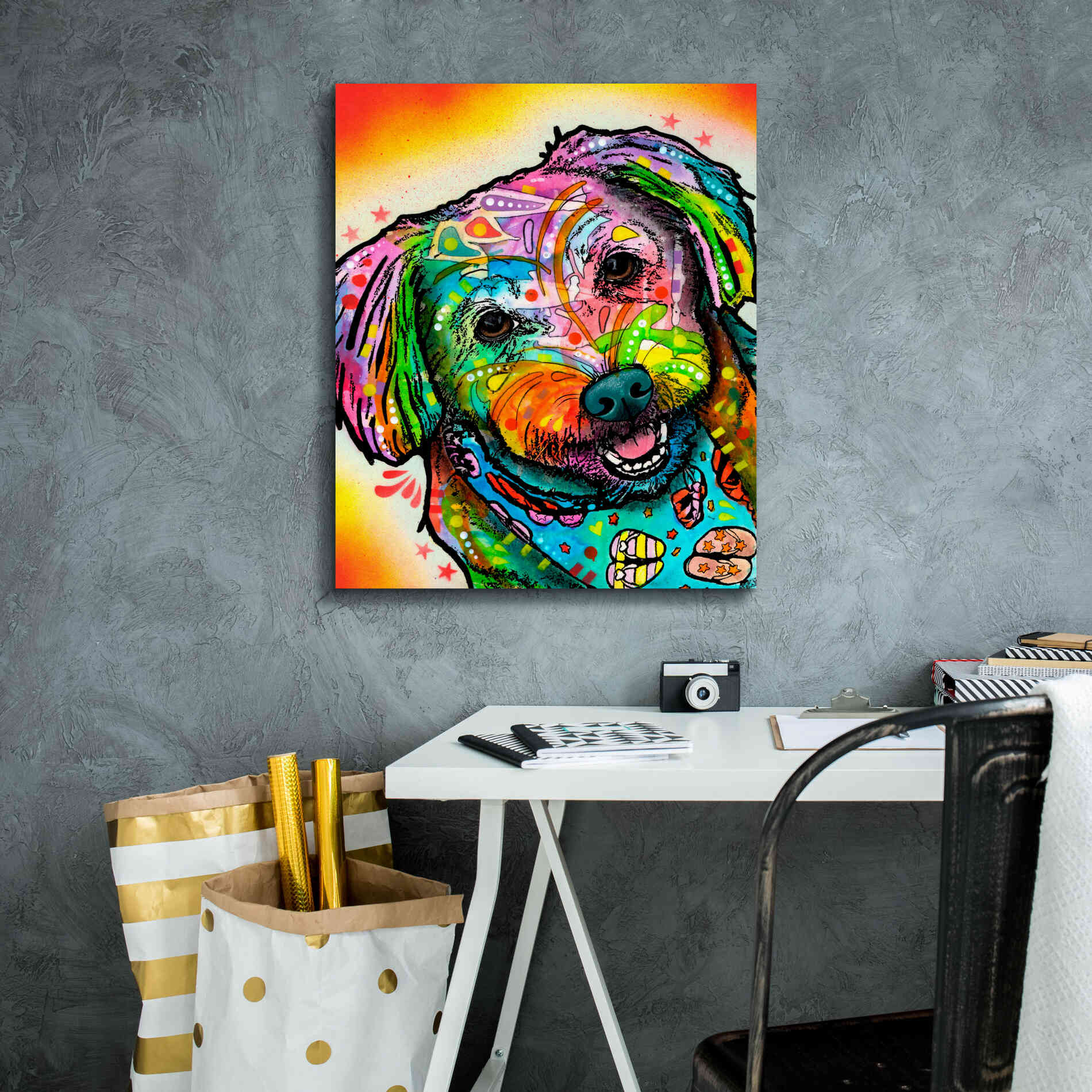 'Daisy' by Dean Russo, Giclee Canvas Wall Art,20x24