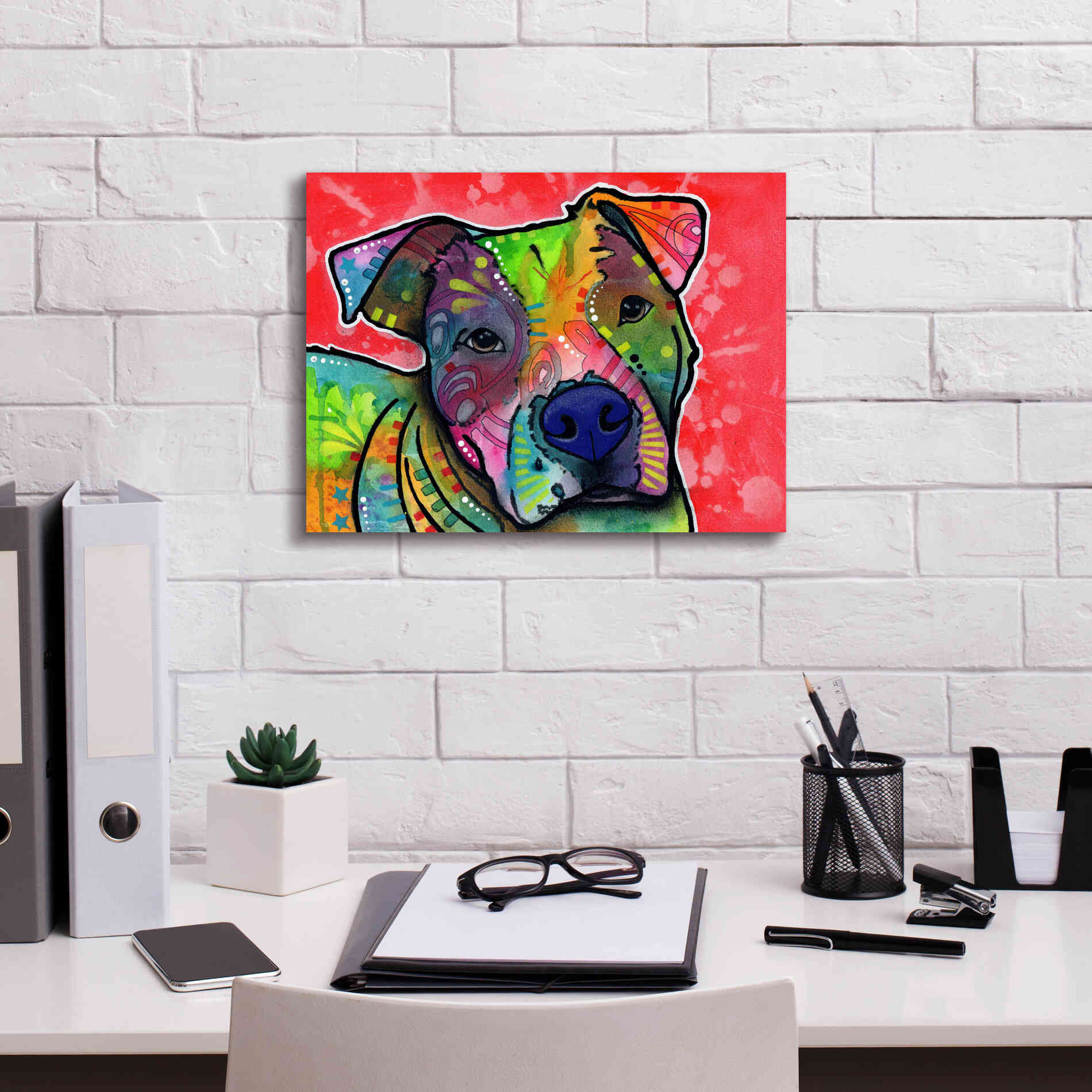 'Julius' by Dean Russo, Giclee Canvas Wall Art,16x12