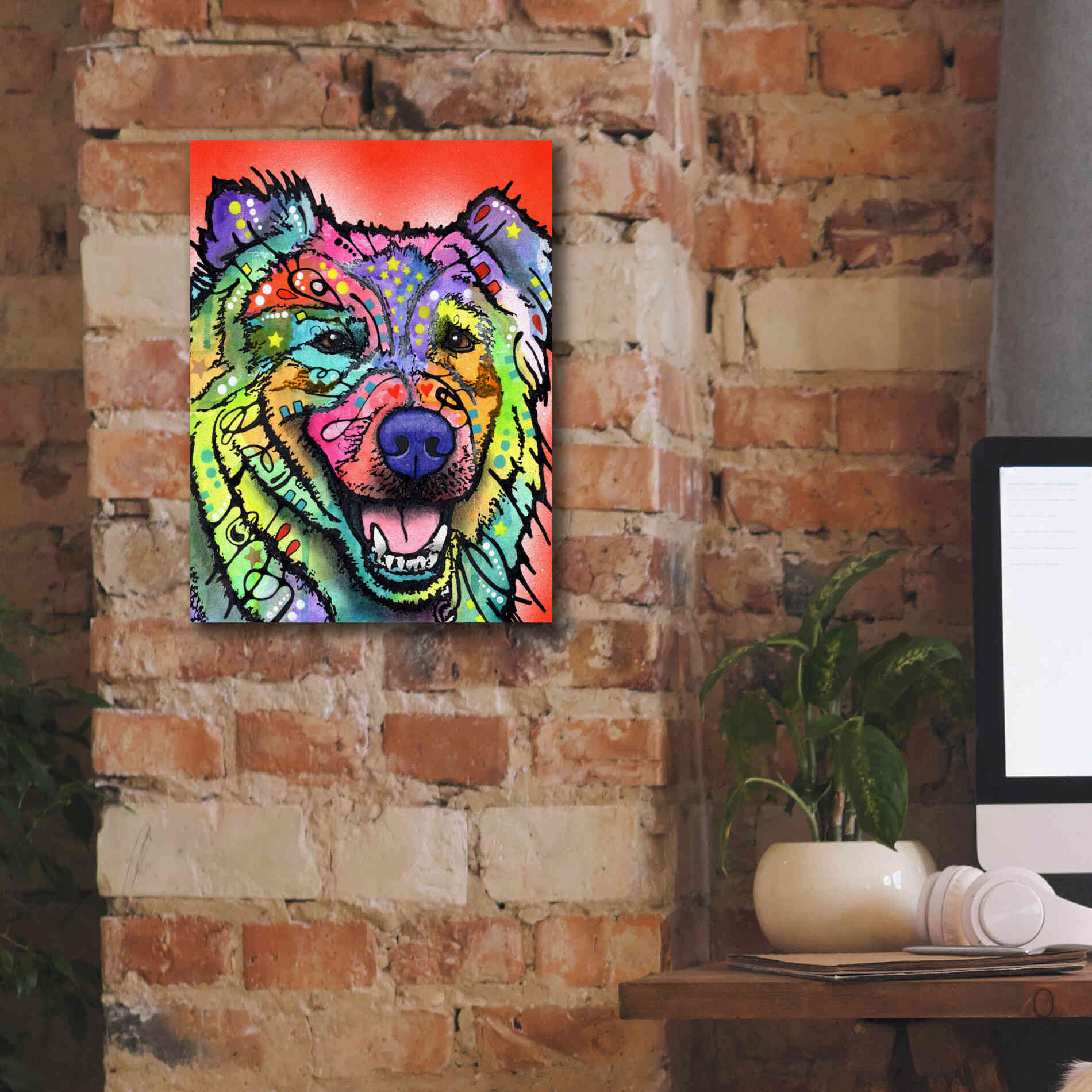 'Leo' by Dean Russo, Giclee Canvas Wall Art,12x16
