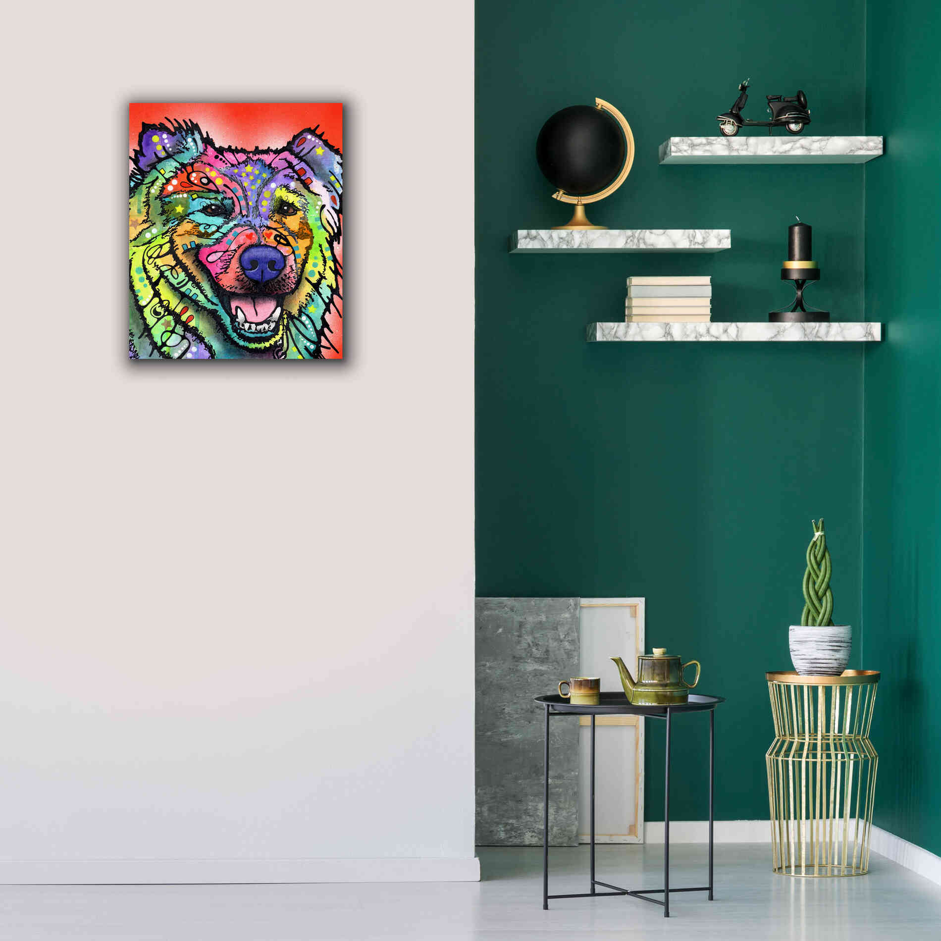 'Leo' by Dean Russo, Giclee Canvas Wall Art,20x24