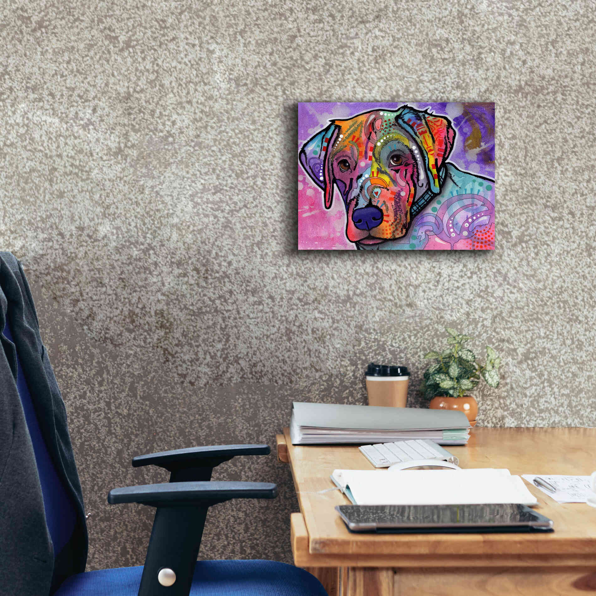 'Petunia' by Dean Russo, Giclee Canvas Wall Art,16x12