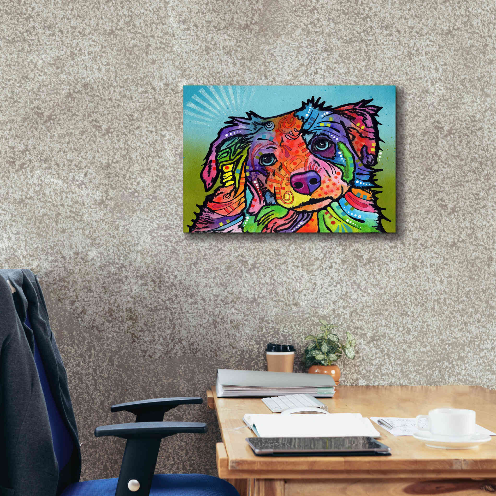 'Reagan' by Dean Russo, Giclee Canvas Wall Art,24x20