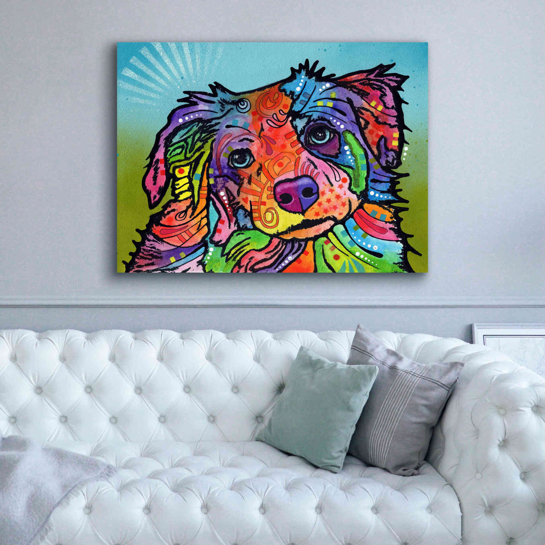 'Reagan' by Dean Russo, Giclee Canvas Wall Art,54x40