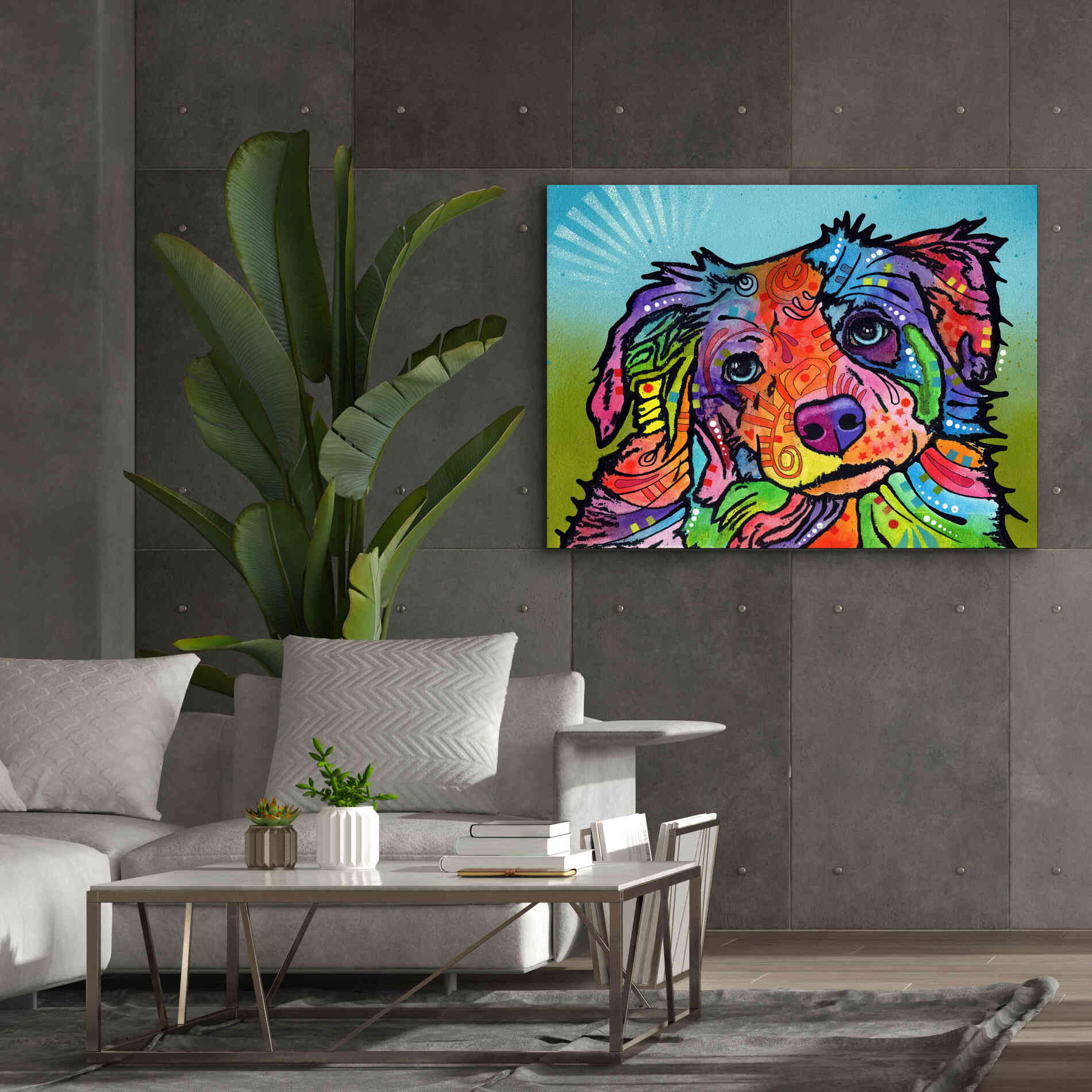 'Reagan' by Dean Russo, Giclee Canvas Wall Art,54x40