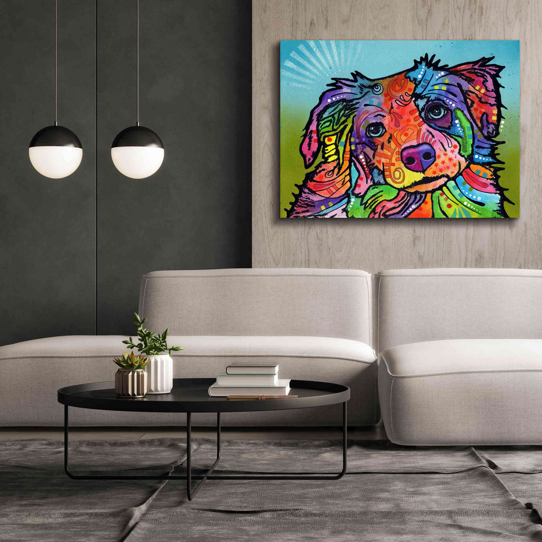 'Reagan' by Dean Russo, Giclee Canvas Wall Art,54x40