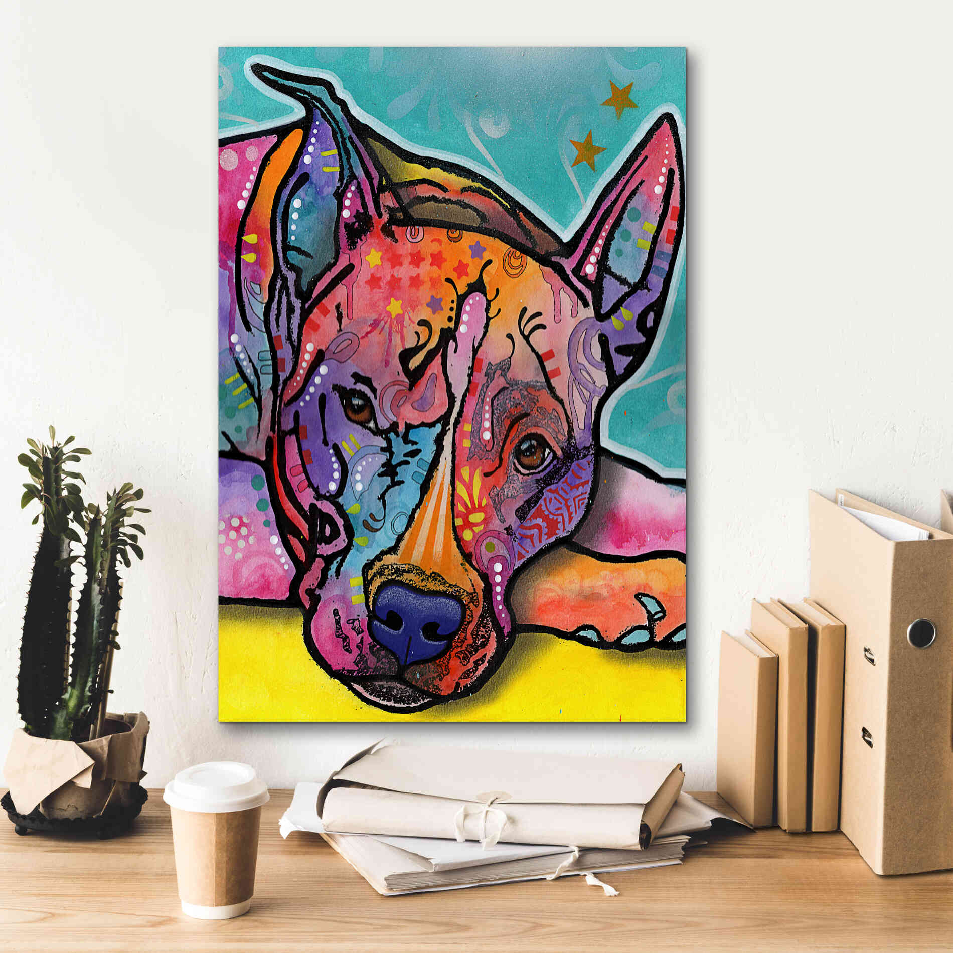 'Yoda' by Dean Russo, Giclee Canvas Wall Art,18x26