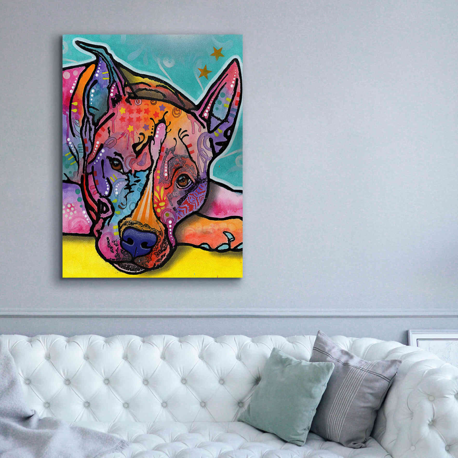 'Yoda' by Dean Russo, Giclee Canvas Wall Art,40x54