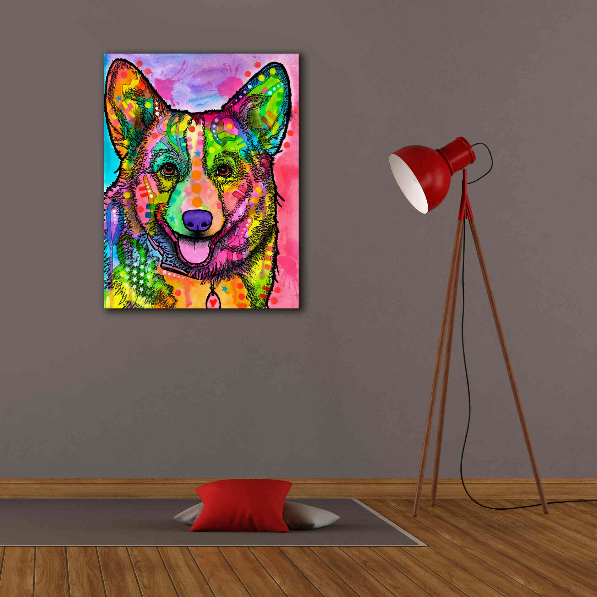 'Corgi Ii' by Dean Russo, Giclee Canvas Wall Art,26x34