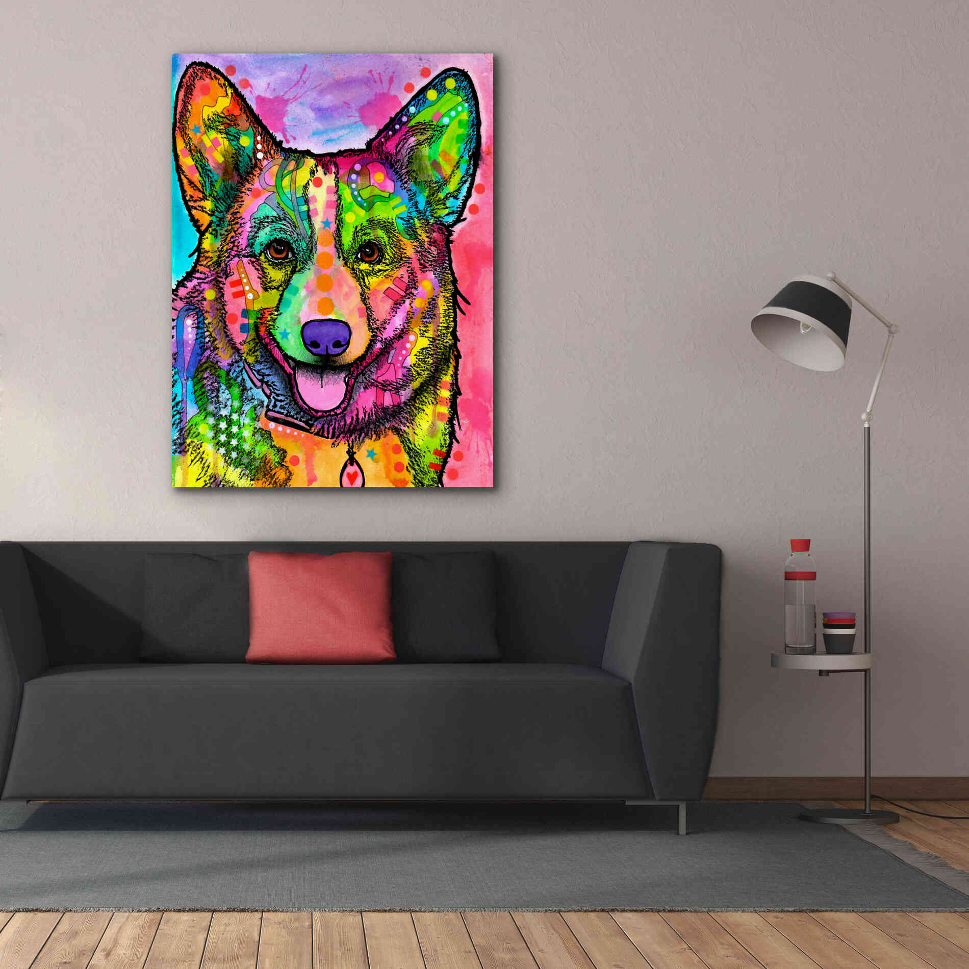 'Corgi Ii' by Dean Russo, Giclee Canvas Wall Art,40x54