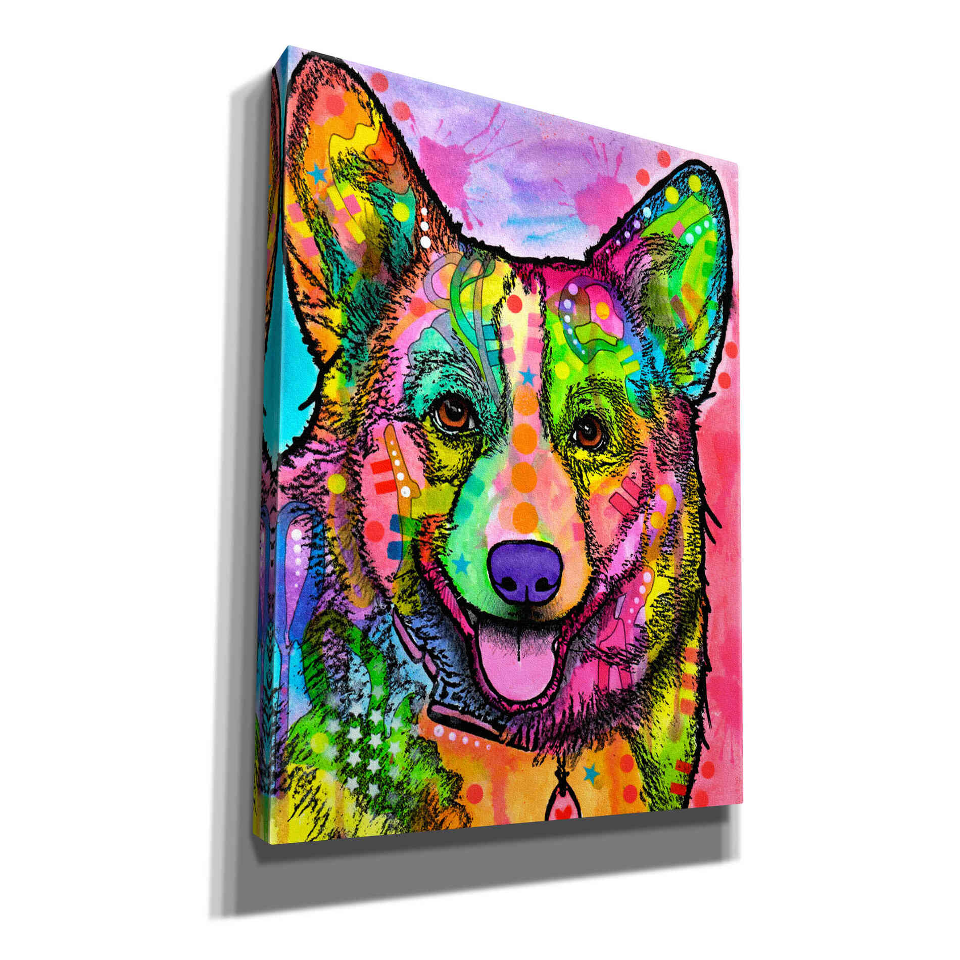 'Corgi Ii' by Dean Russo, Giclee Canvas Wall Art