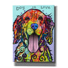 'Dog Is Love' by Dean Russo, Giclee Canvas Wall Art