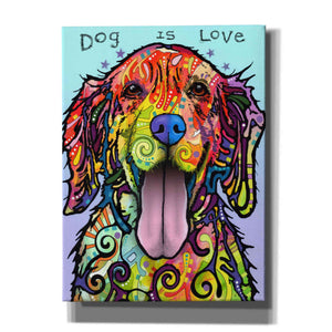 'Dog Is Love' by Dean Russo, Giclee Canvas Wall Art