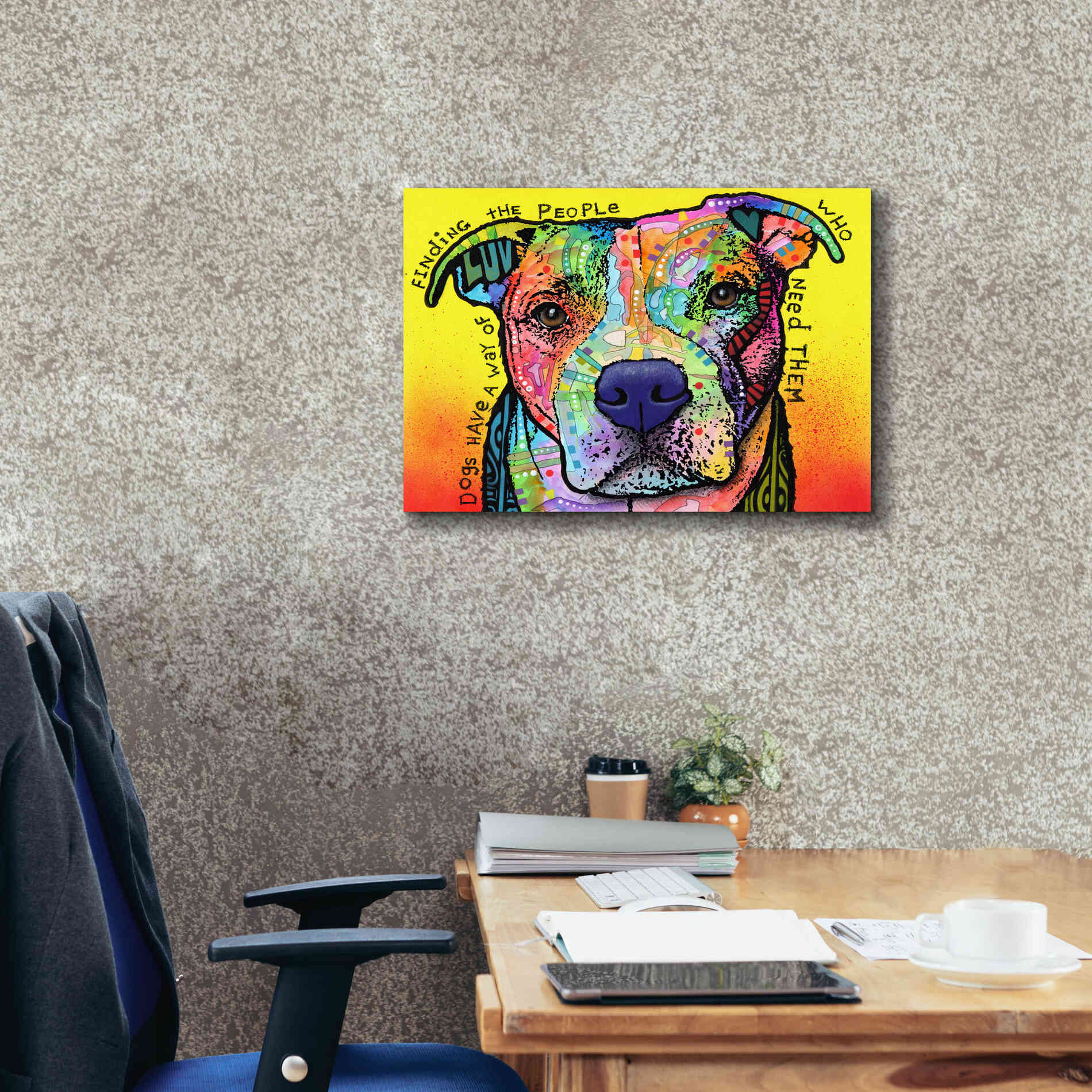 'Dogs Have A Way' by Dean Russo, Giclee Canvas Wall Art,24x20