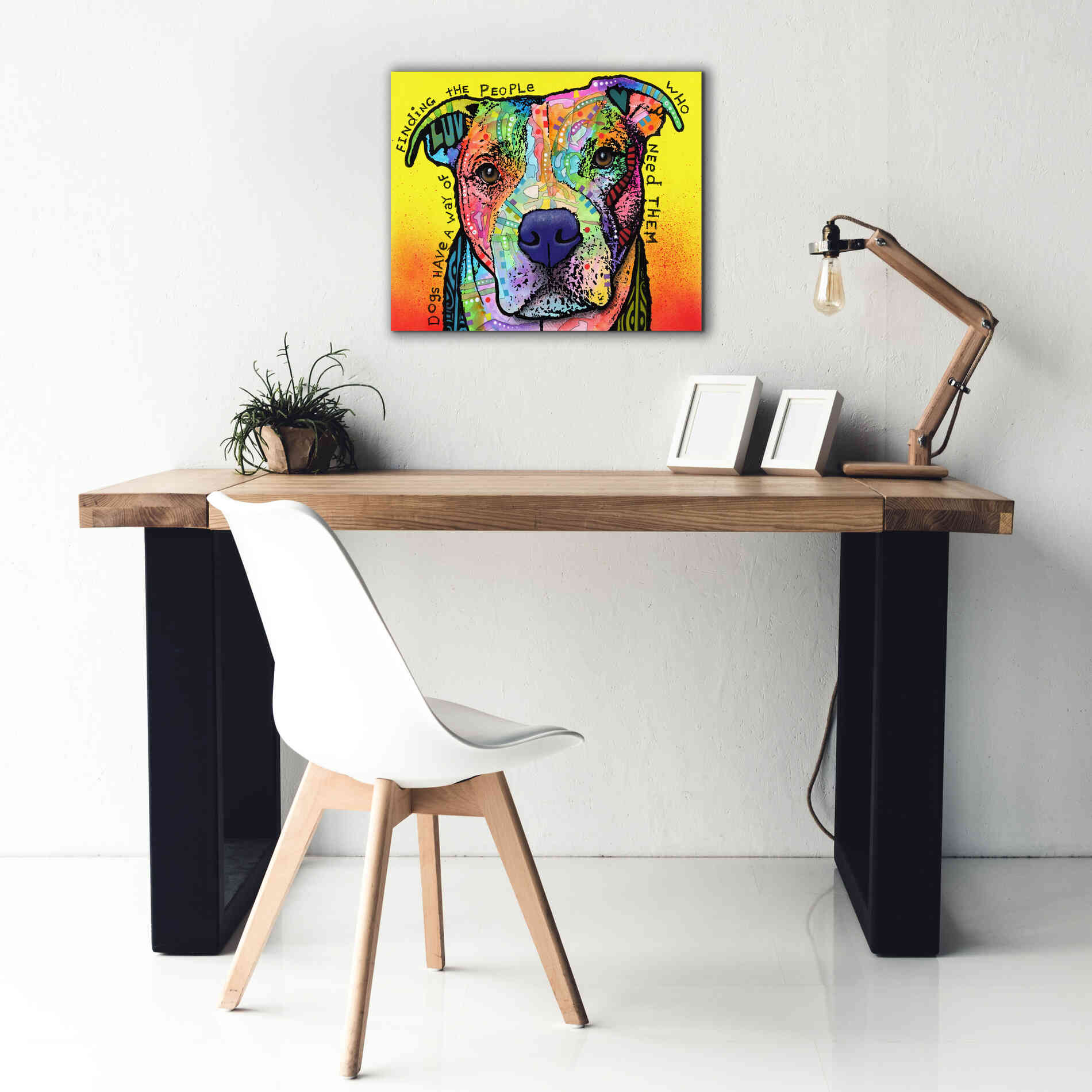 'Dogs Have A Way' by Dean Russo, Giclee Canvas Wall Art,24x20