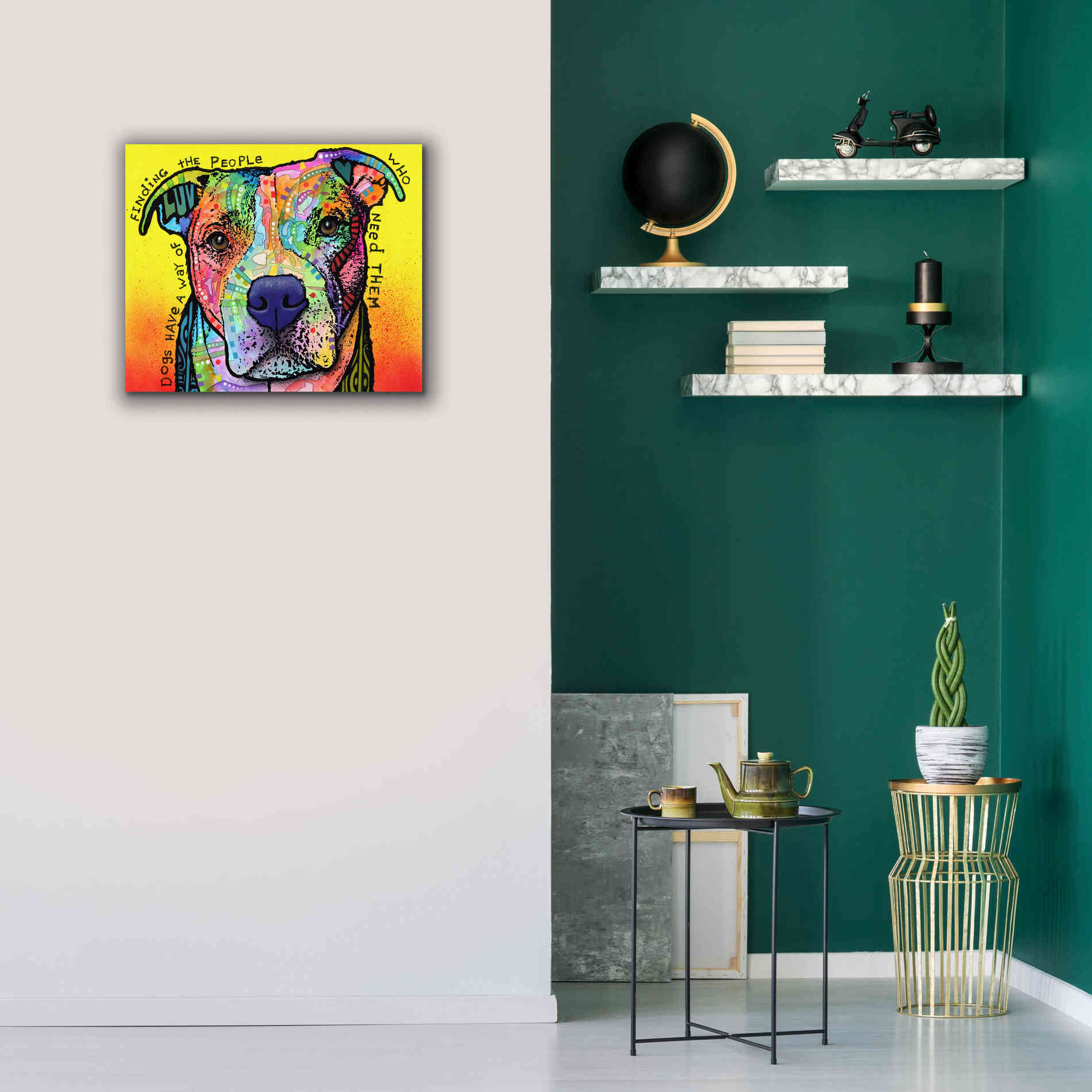 'Dogs Have A Way' by Dean Russo, Giclee Canvas Wall Art,24x20
