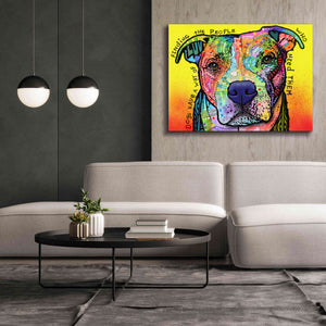 'Dogs Have A Way' by Dean Russo, Giclee Canvas Wall Art,54x40