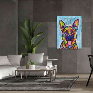 'Dogs Never Lie' by Dean Russo, Giclee Canvas Wall Art,40x54