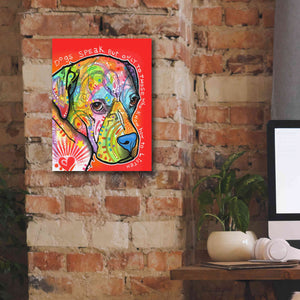 'Dogs Speak' by Dean Russo, Giclee Canvas Wall Art,12x16